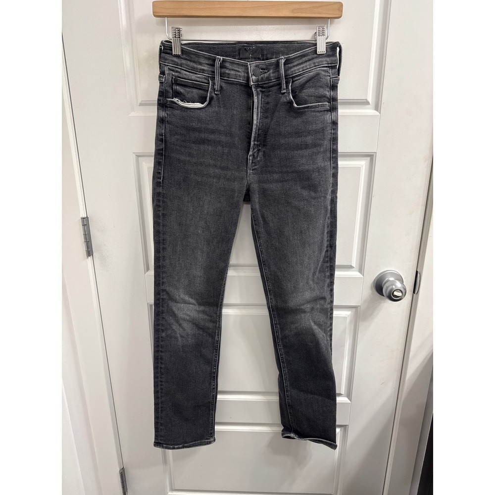 Mother The Midrise Dazzler Ankle Jeans The Night Is Watching Grey Size 27